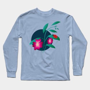 Flowers and the Moon Long Sleeve T-Shirt